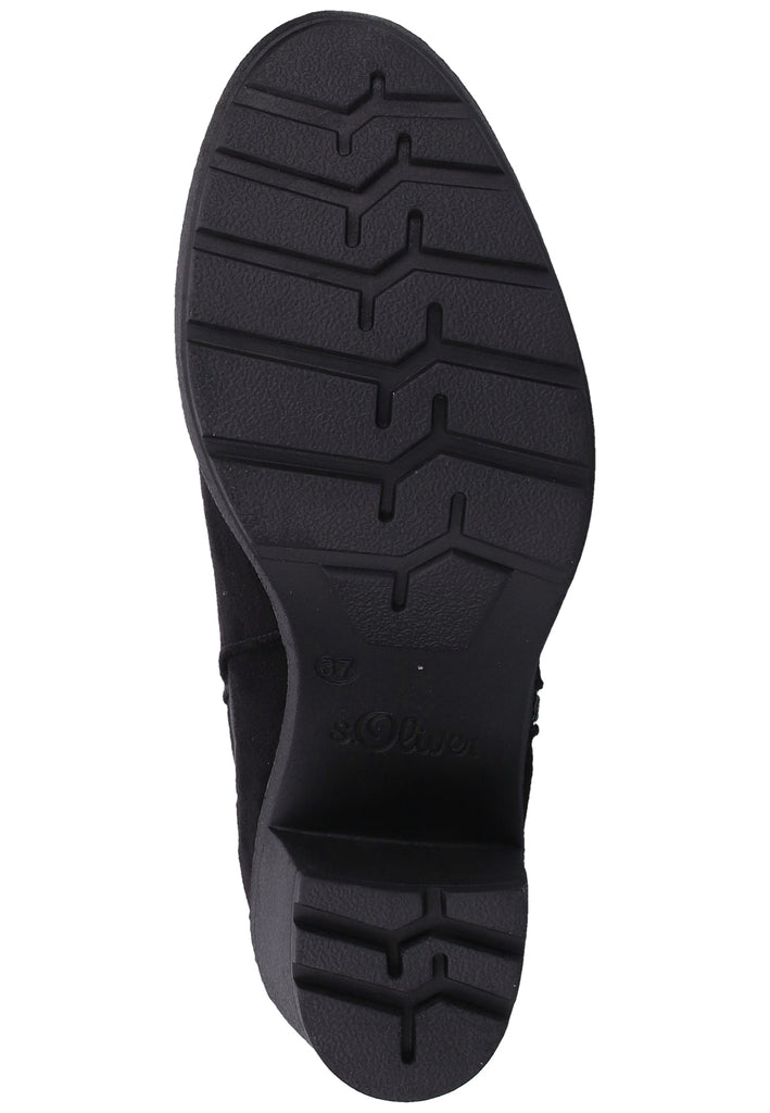 s.Oliver Stiefelette Textil Schwarz - surf4shoes
