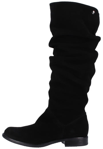 s.Oliver Stiefel Leder Schwarz - surf4shoes