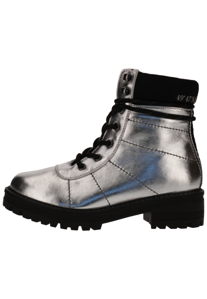 s.Oliver Stiefelette Lederimitat/Textil Silber Warmfutter - surf4shoes