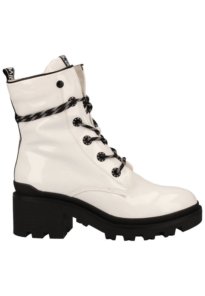 s.Oliver Stiefelette Lederimitat Weiß Warmfutter - surf4shoes