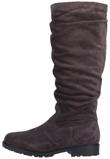 s.Oliver Stiefel Leder Dunkelgrau Warmfutter - surf4shoes