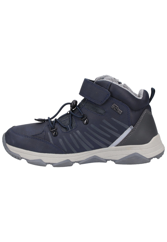 s.Oliver Halbschuhe Lederimitat/Textil Blau Warmfutter - surf4shoes