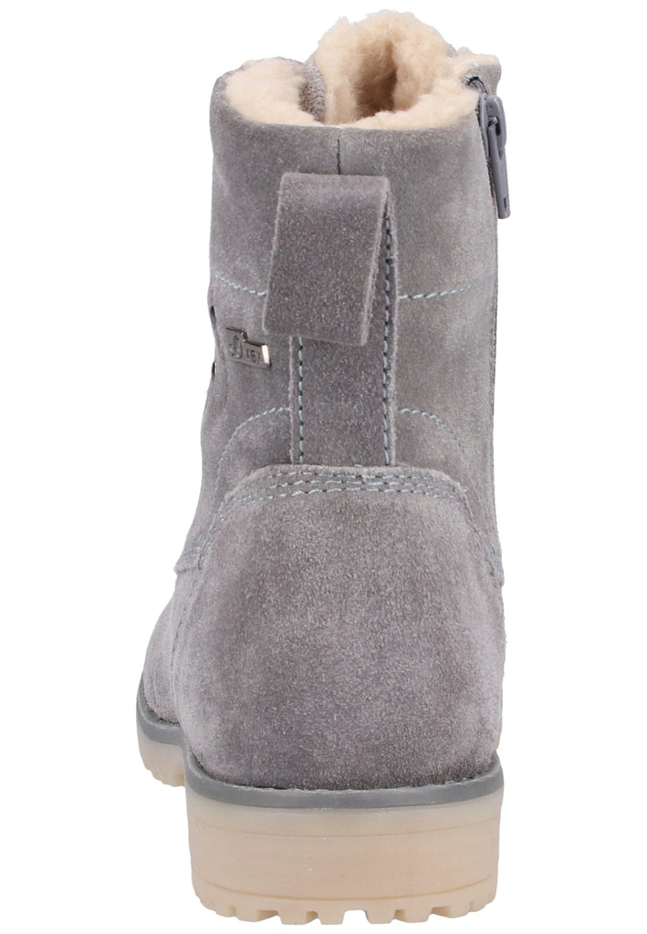 s.Oliver Stiefelette Veloursleder Grau Warmfutter - surf4shoes