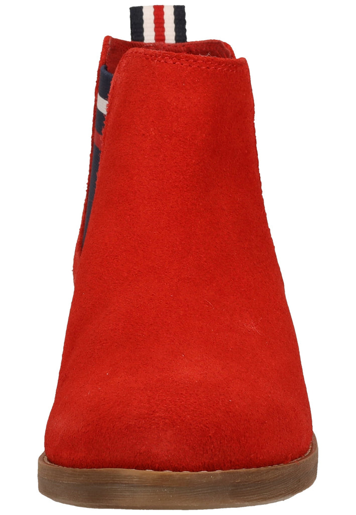 s.Oliver Stiefelette Veloursleder/Textil Rot - surf4shoes