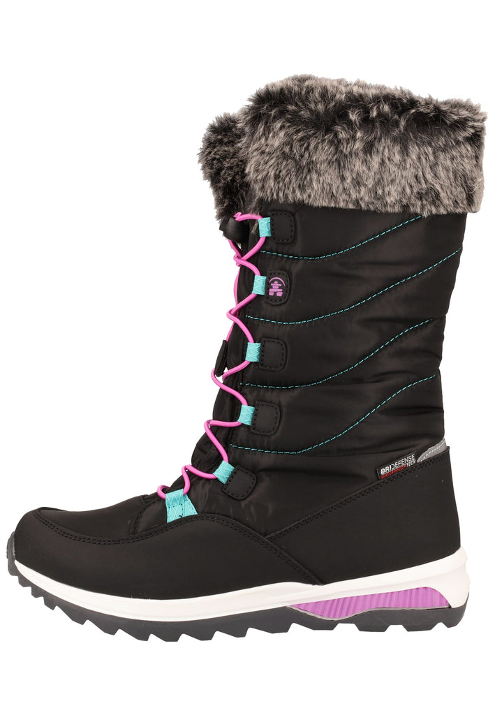 Kamik Stiefel Lederimitat/Nylon Schwarz Warmfutter - surf4shoes