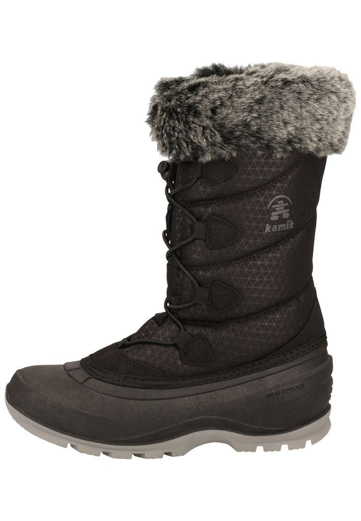 Kamik Stiefel Lederimitat/Nylon Schwarz Warmfutter - surf4shoes