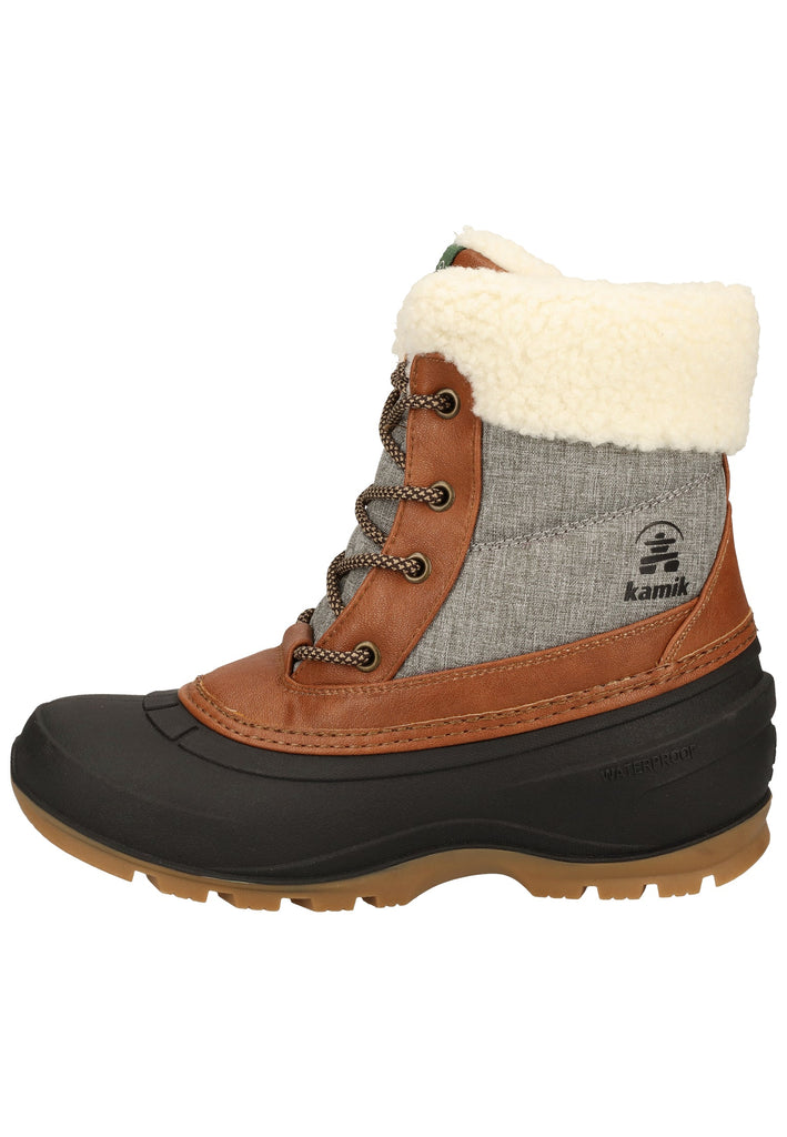 Kamik Stiefel Nylon Charcoal Warmfutter - surf4shoes