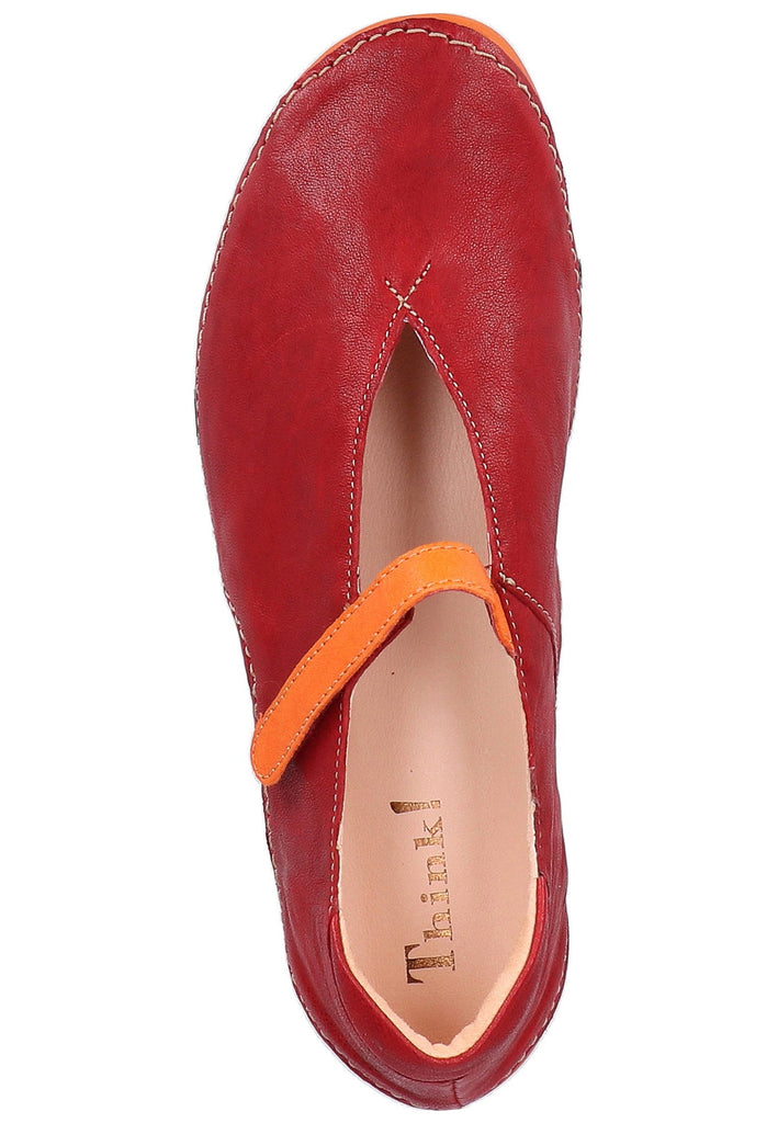 Think! Halbschuhe Leder Rot - surf4shoes