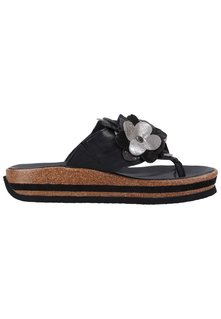 Think! Zehensteg Leder Schwarz - surf4shoes