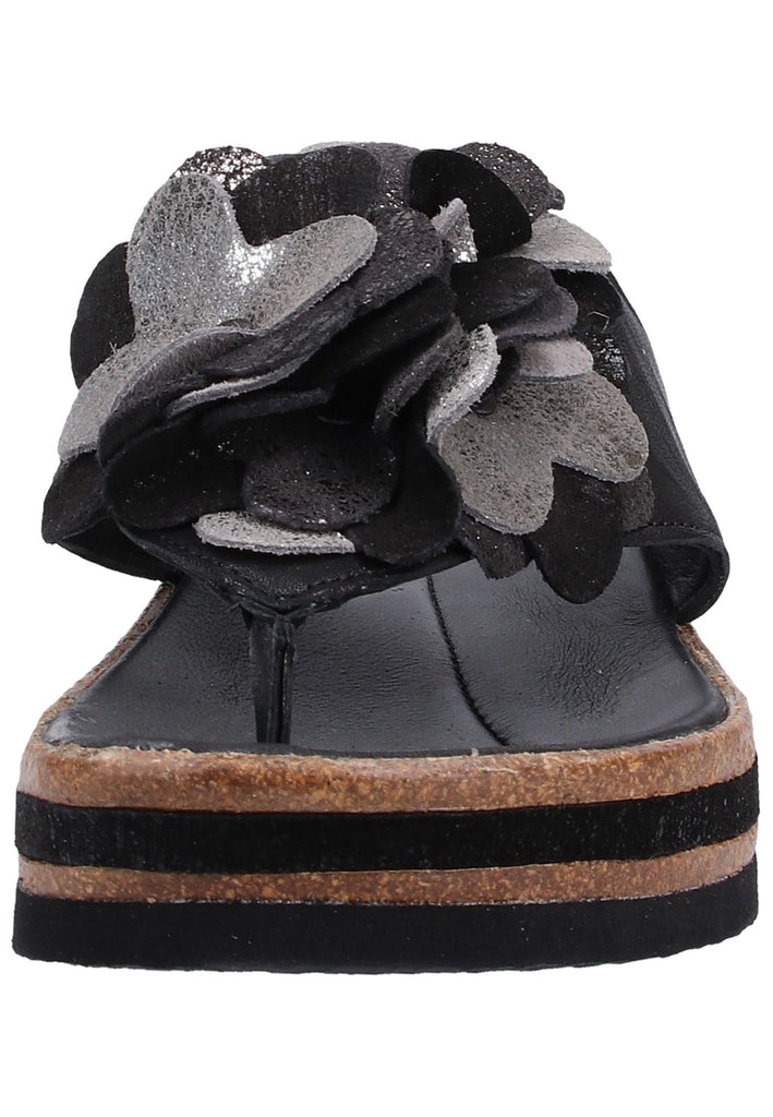 Think! Zehensteg Leder Schwarz - surf4shoes