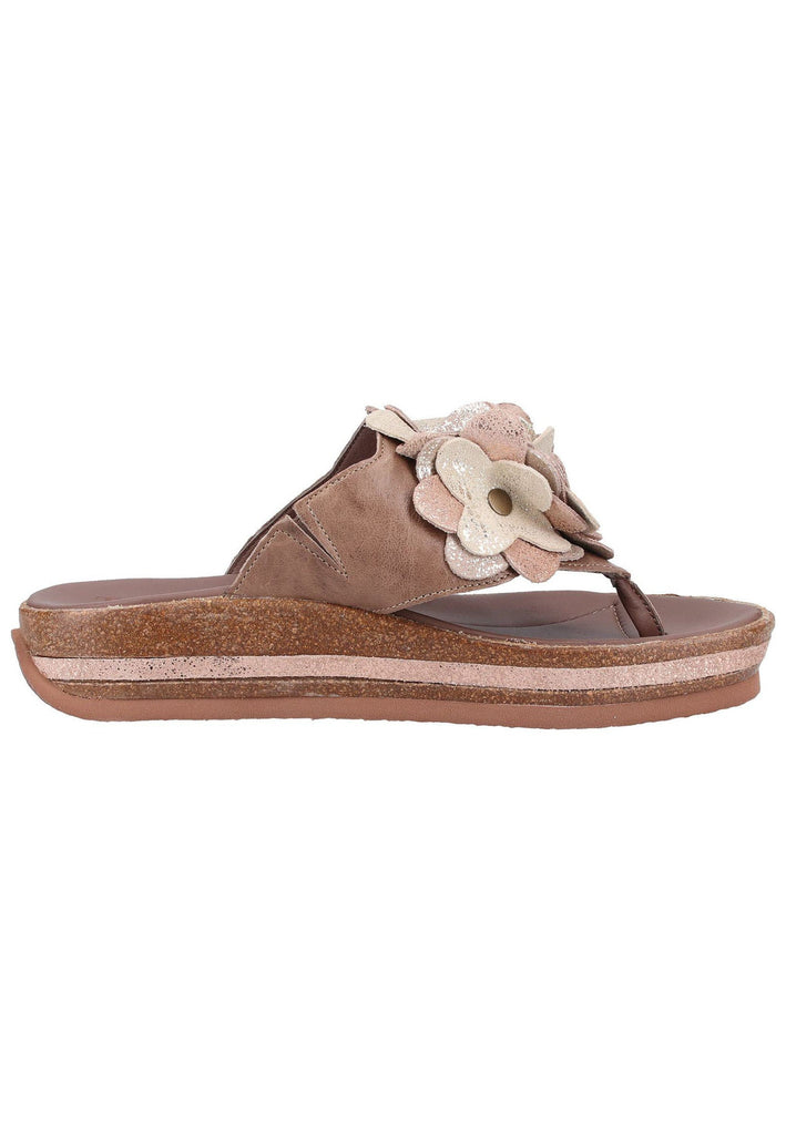 Think! Zehensteg Leder Taupe - surf4shoes