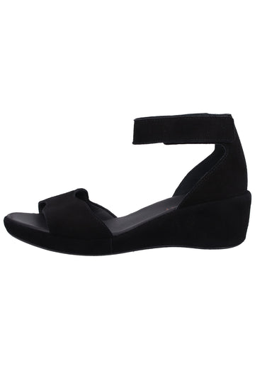 Think! Sandalen Veloursleder Schwarz - surf4shoes