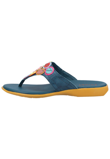Think! Zehensteg Leder Blau - surf4shoes