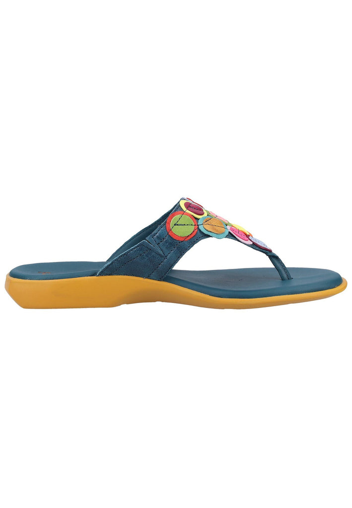 Think! Zehensteg Leder Blau - surf4shoes