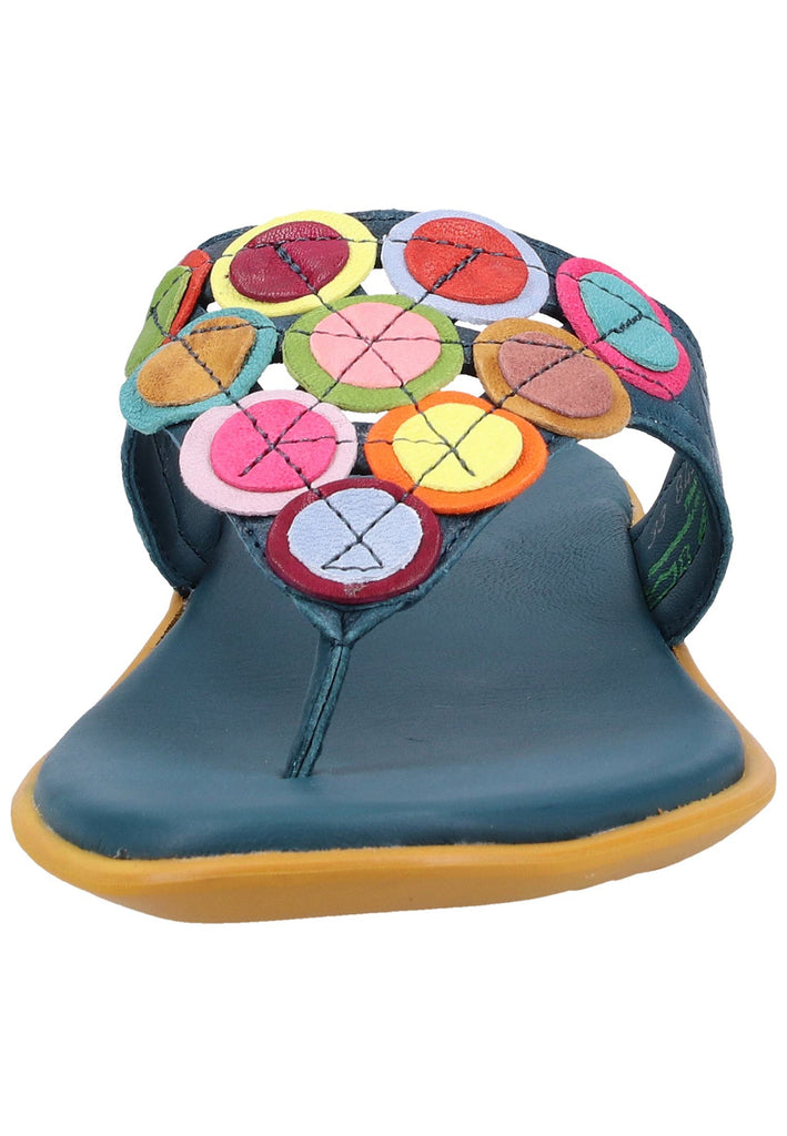 Think! Zehensteg Leder Blau - surf4shoes