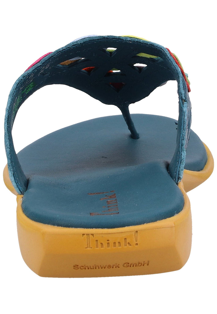 Think! Zehensteg Leder Blau - surf4shoes