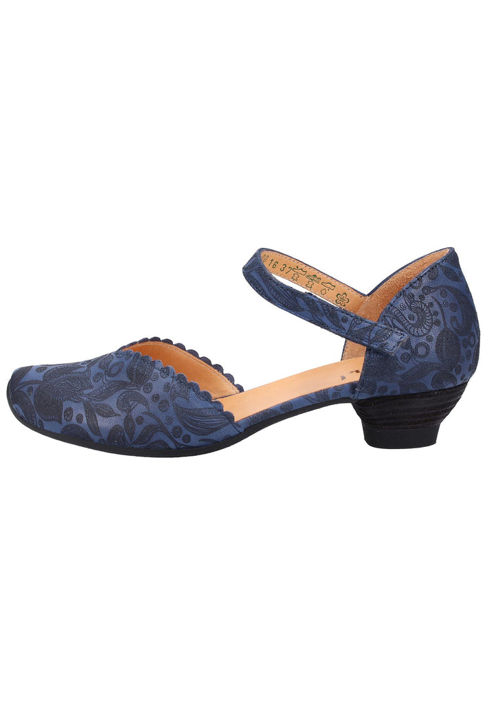 Think! Pumps Leder Blau - surf4shoes
