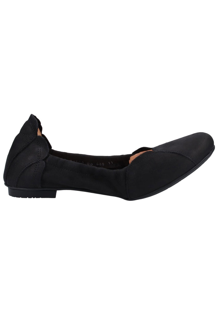 Think! Ballerinas Nubukleder Schwarz - surf4shoes