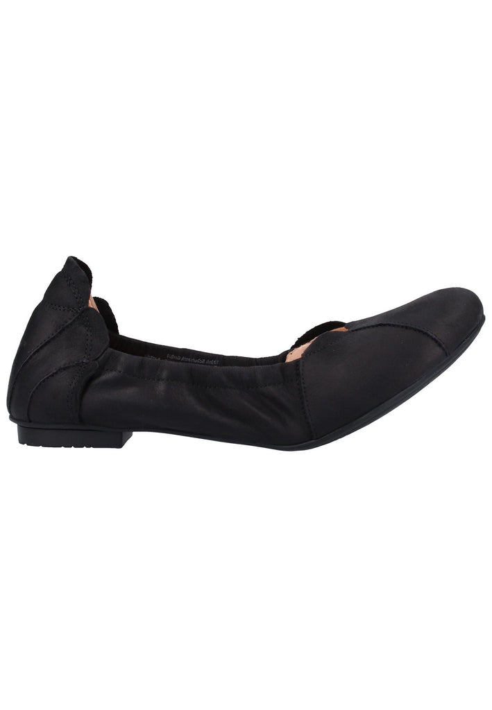 Think! Ballerinas Nubukleder Schwarz - surf4shoes