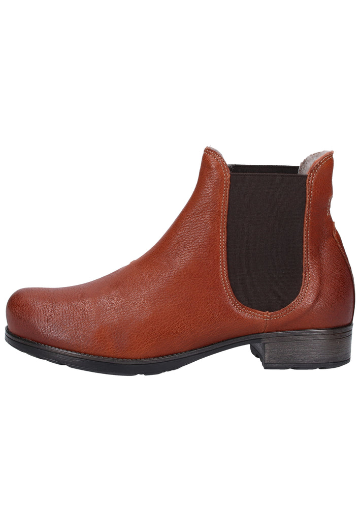 Think! Stiefelette Leder Cognac Warmfutter - surf4shoes