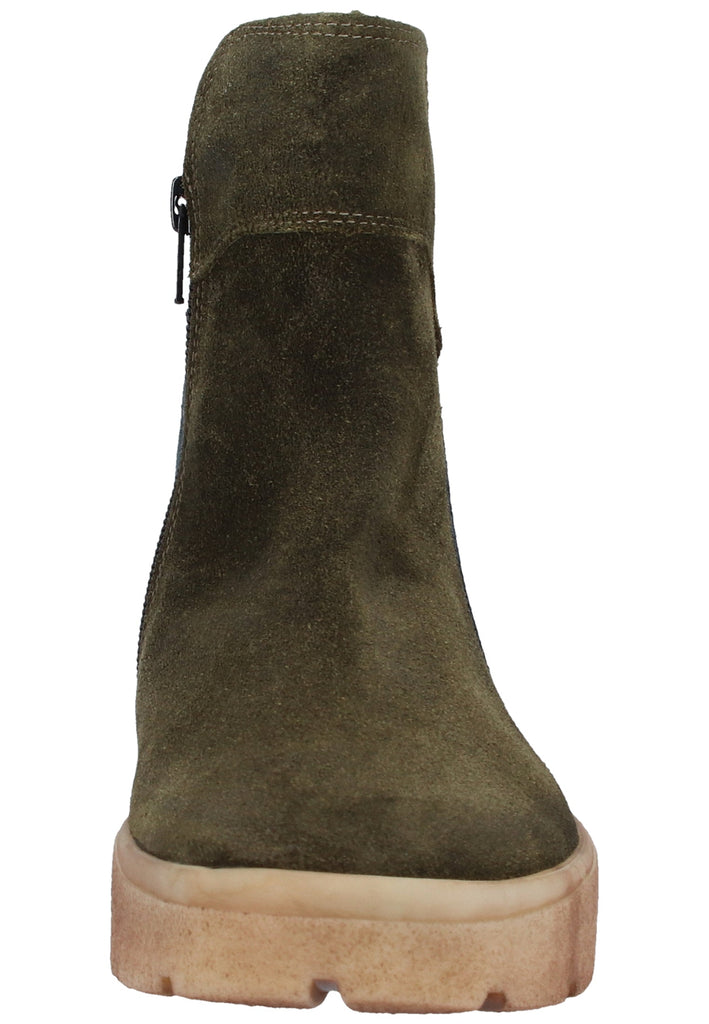 Think! Stiefelette Veloursleder Grün - surf4shoes