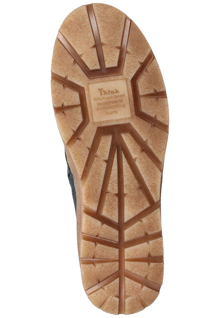 Think! Stiefelette Veloursleder Grün - surf4shoes