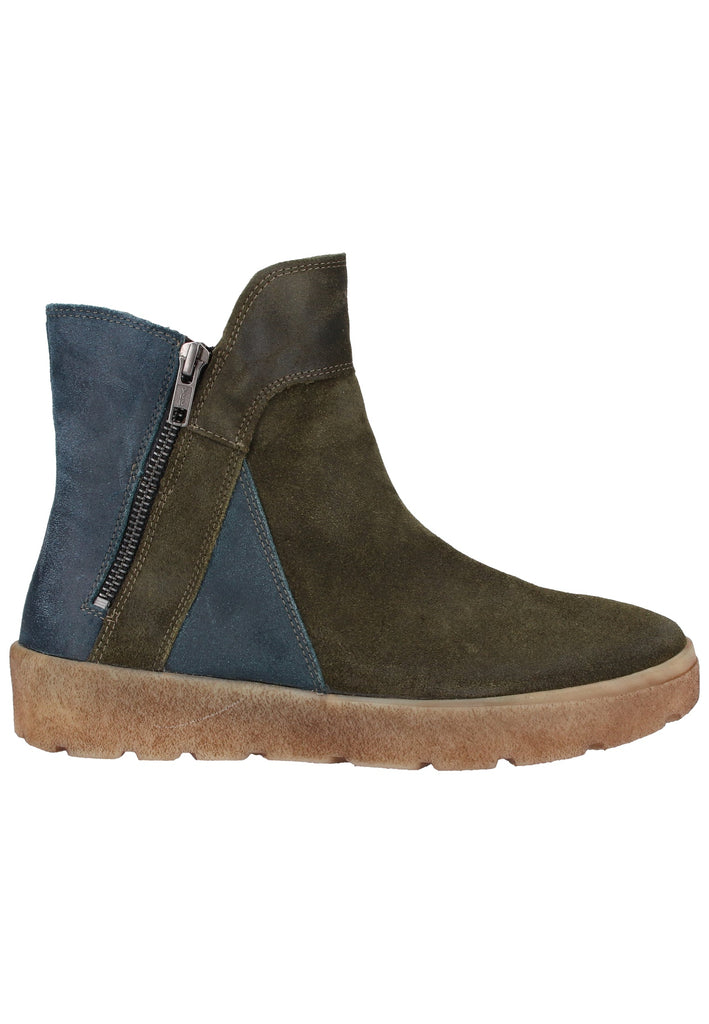 Think! Stiefelette Veloursleder Grün - surf4shoes