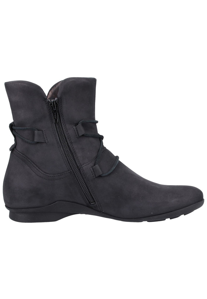 Think! Stiefelette Nubukleder Schwarz - surf4shoes