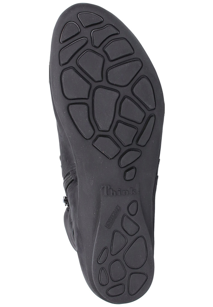 Think! Stiefelette Nubukleder Schwarz - surf4shoes