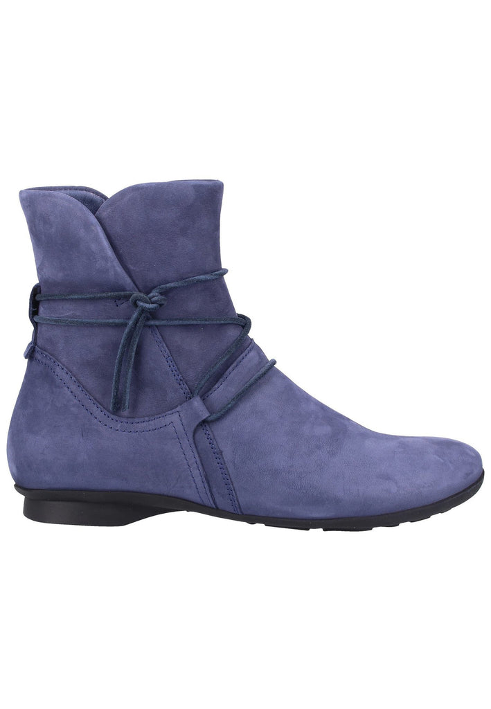 Think! Stiefelette Nubukleder Dunkelblau - surf4shoes