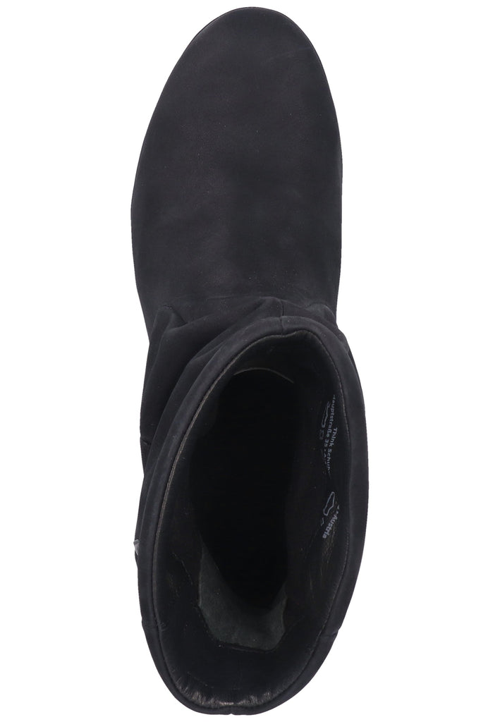 Think! Stiefelette Nubukleder Schwarz - surf4shoes