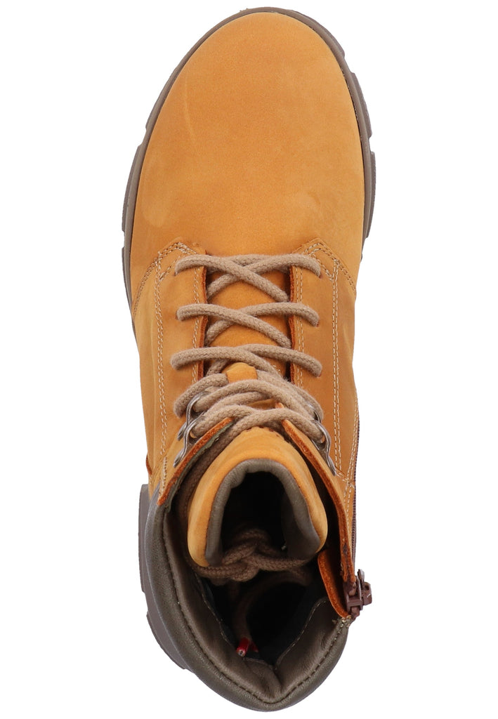 Think! Stiefelette Nubukleder Senf - surf4shoes