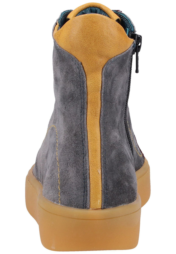 Think! Stiefelette Veloursleder Anthrazit - surf4shoes