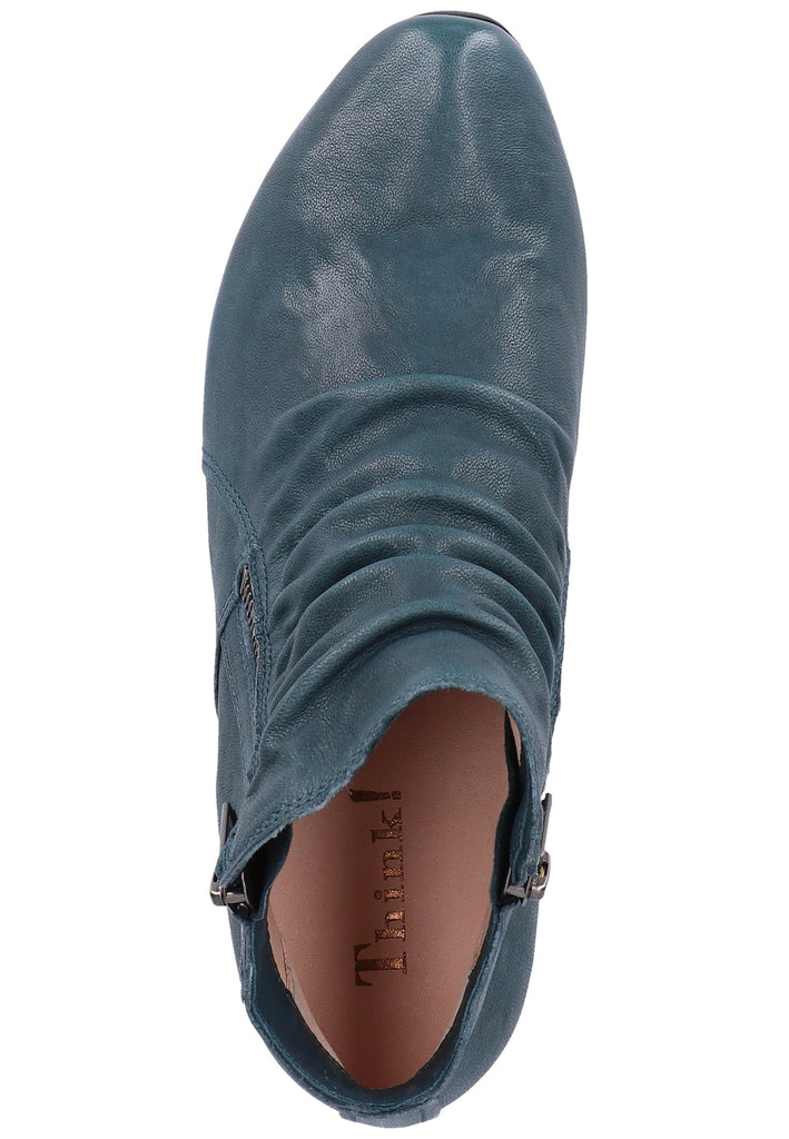 Think! Stiefelette Nappaleder Blau - surf4shoes