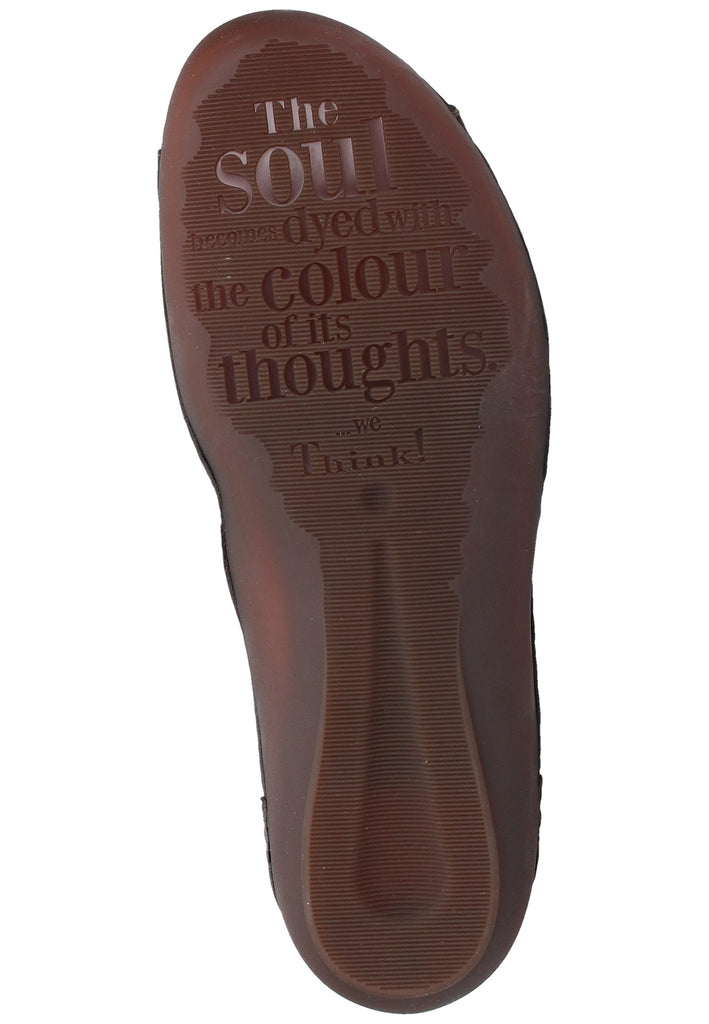 Think! Halbschuhe Leder Oliv - surf4shoes