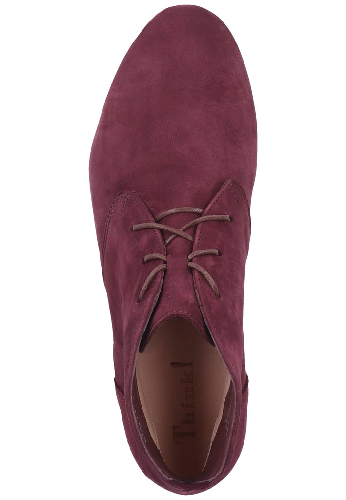 Think! Stiefelette Nubukleder Rot - surf4shoes