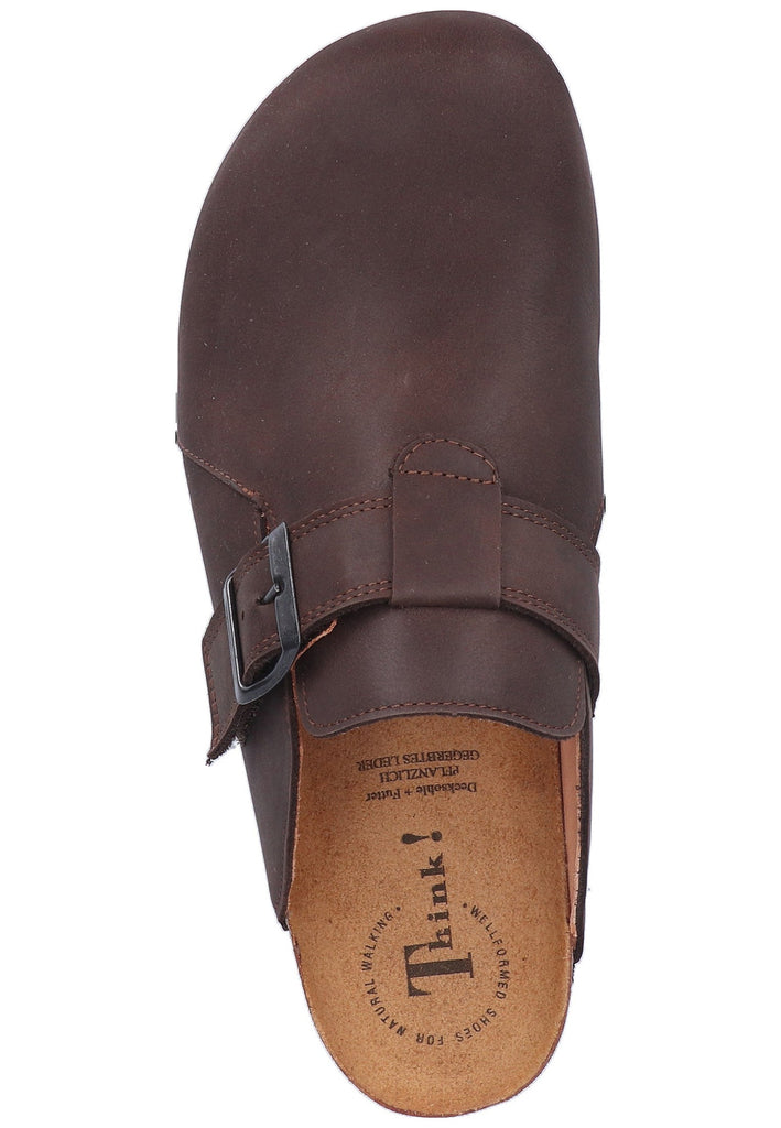 Think! Clogs Nappaleder Espresso - surf4shoes