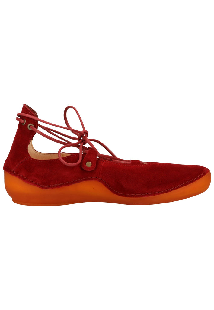 Think! Halbschuhe Veloursleder Rot - surf4shoes