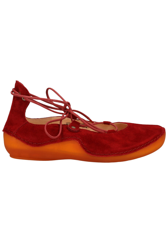 Think! Halbschuhe Veloursleder Rot - surf4shoes