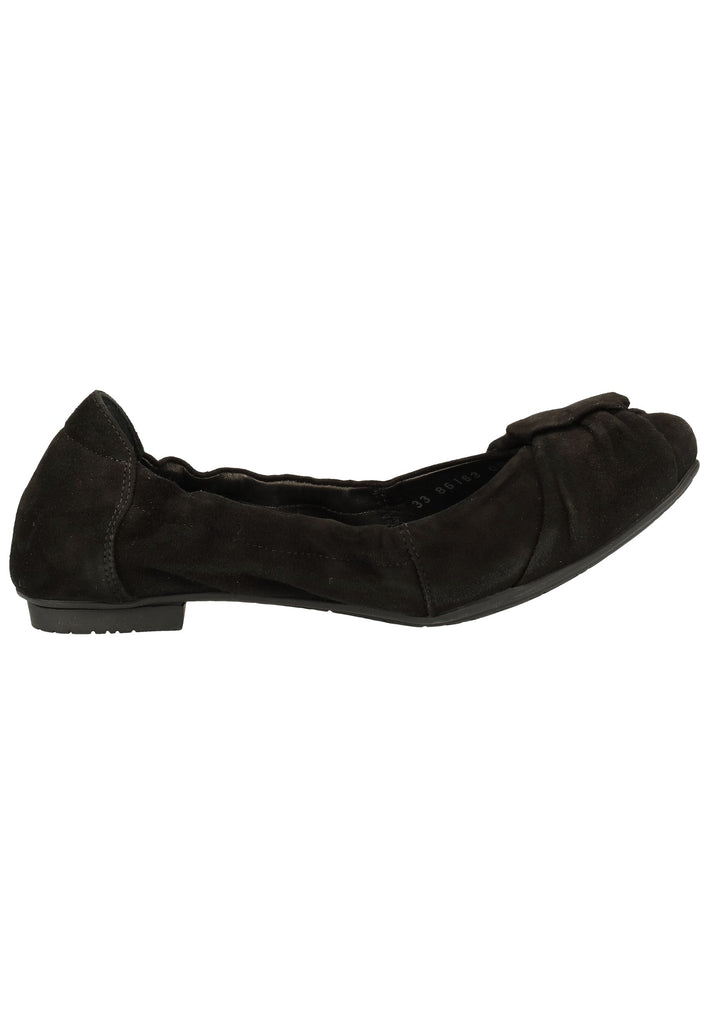 Think! Ballerinas Nubukleder Schwarz - surf4shoes