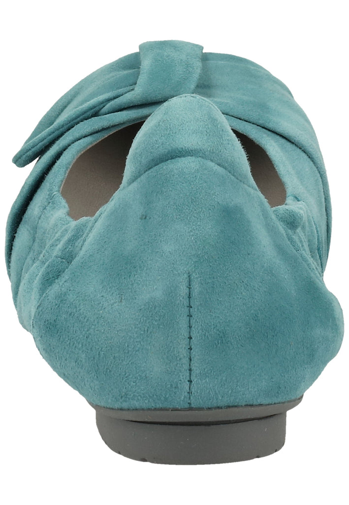 Think! Ballerinas Nubukleder Blau - surf4shoes