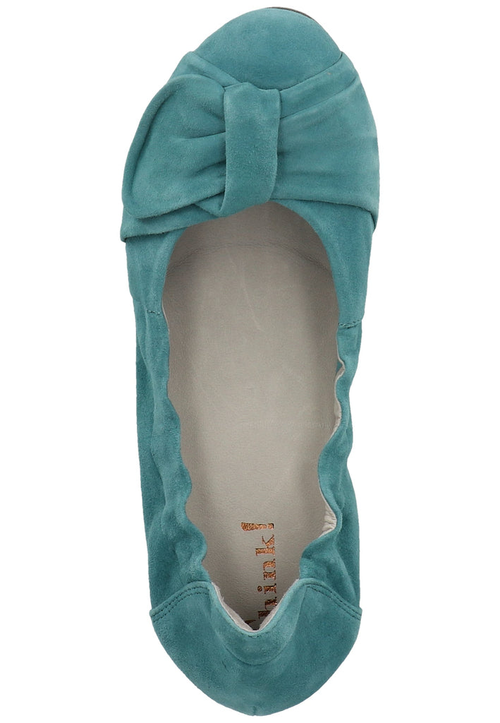 Think! Ballerinas Nubukleder Blau - surf4shoes