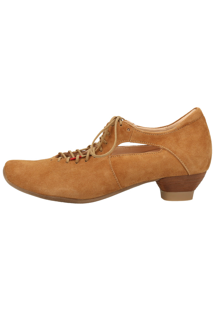 Think! Pumps Nubukleder Cognac - surf4shoes
