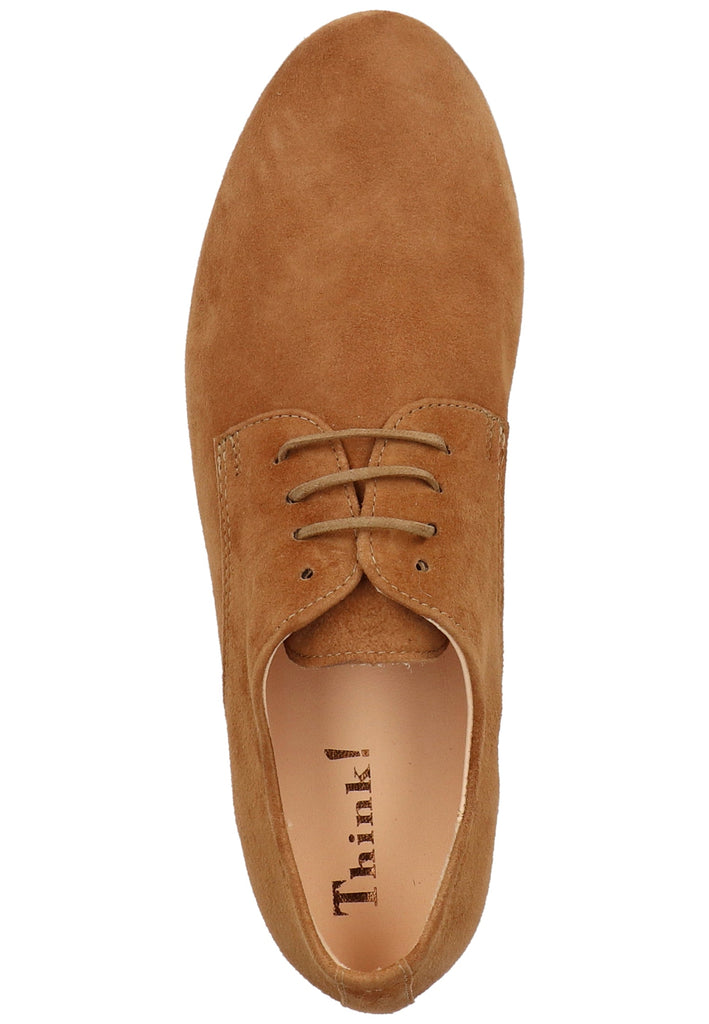 Think! Halbschuhe Nubukleder Cognac - surf4shoes