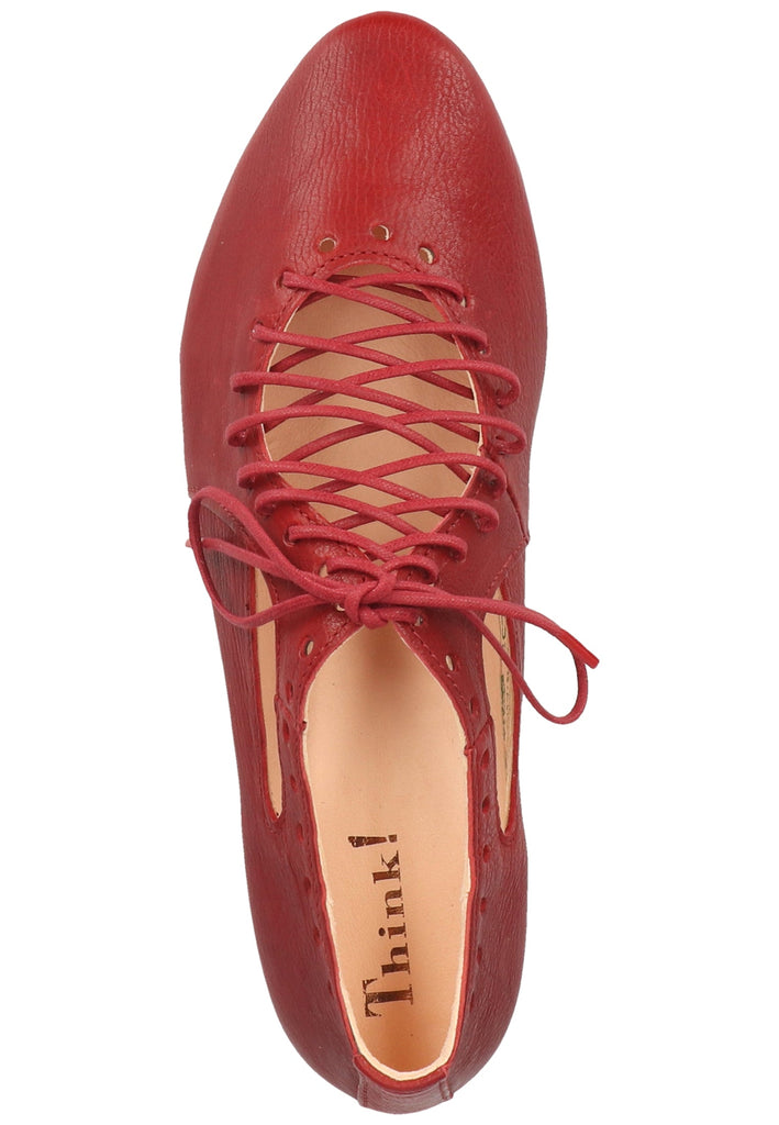 Think! Halbschuhe Leder Rot - surf4shoes