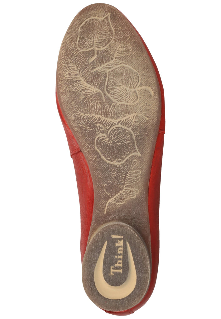 Think! Halbschuhe Leder Rot - surf4shoes