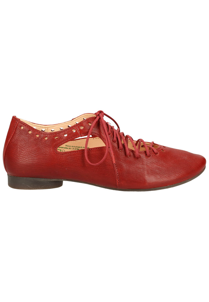 Think! Halbschuhe Leder Rot - surf4shoes
