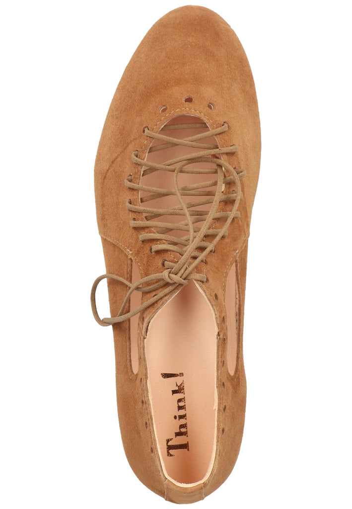 Think! Halbschuhe Leder Cognac - surf4shoes