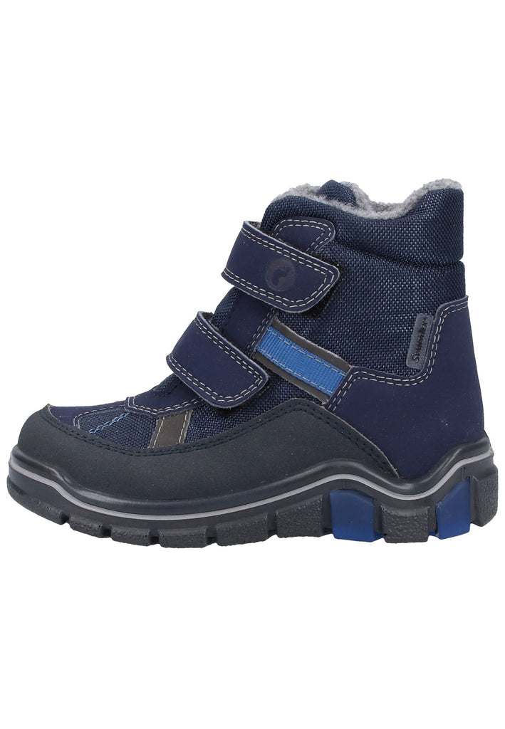 Ricosta Stiefel Lederimitat/Textil Blau/Schwarz Warmfutter - surf4shoes