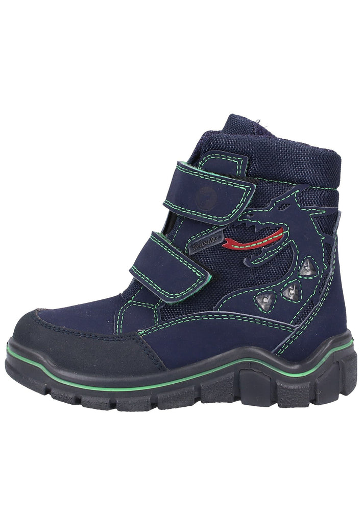 Ricosta Stiefel Lederimitat/Textil Blau Warmfutter - surf4shoes